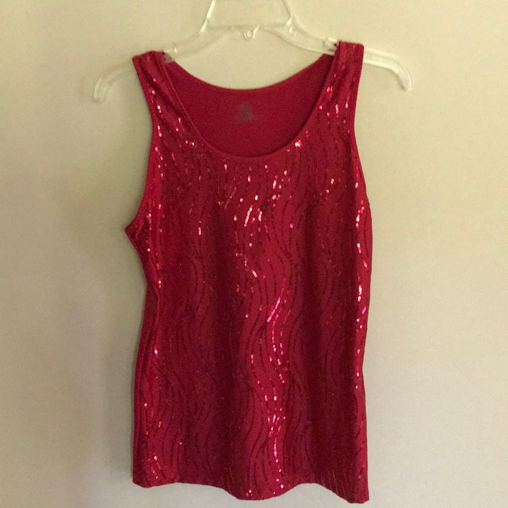 NWT Stretch sequin top, size M by modern movement
